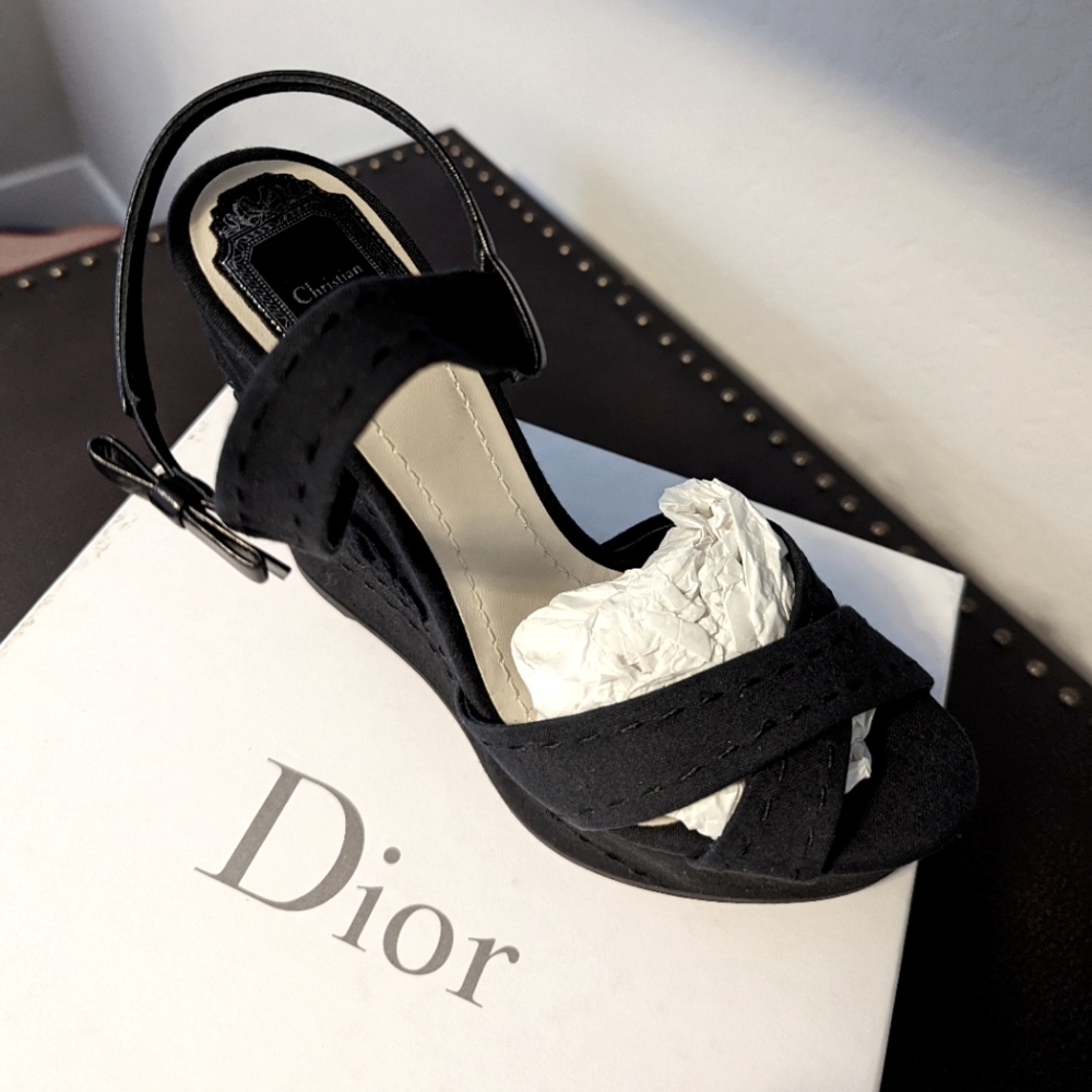 Dior Stockwoman Sandal Noir